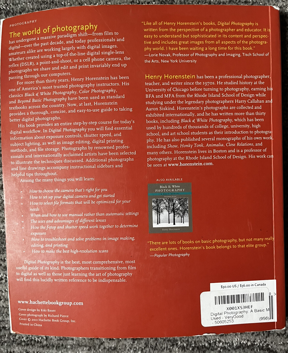 Digital Photography : A Basic Manual by Henry Horenstein (2011, Hardcover)