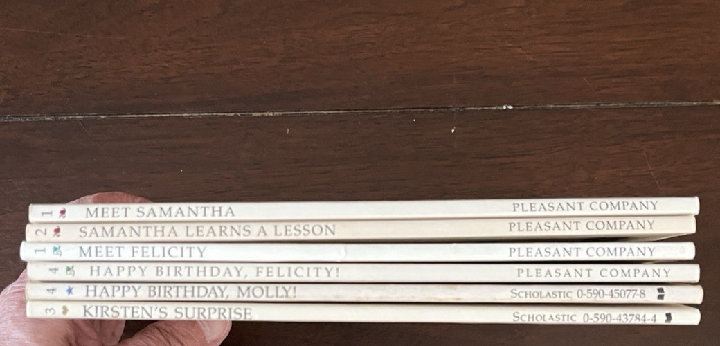 AMERICAN GIRL Book Lot of 6 “Meet … ” series – Samantha/Felicity/Molly/Kirsten