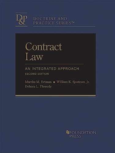 Contract Law, An – Hardcover, by Ertman Martha; Sjostrom – Very Good w