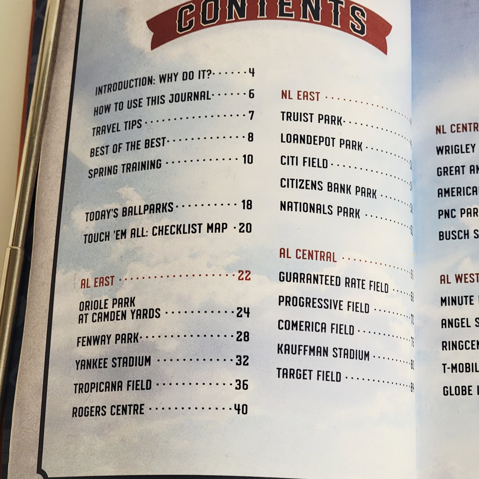 The Ballpark Bucket List Take This Out To The Ballgame! MLB Parks Scorecard