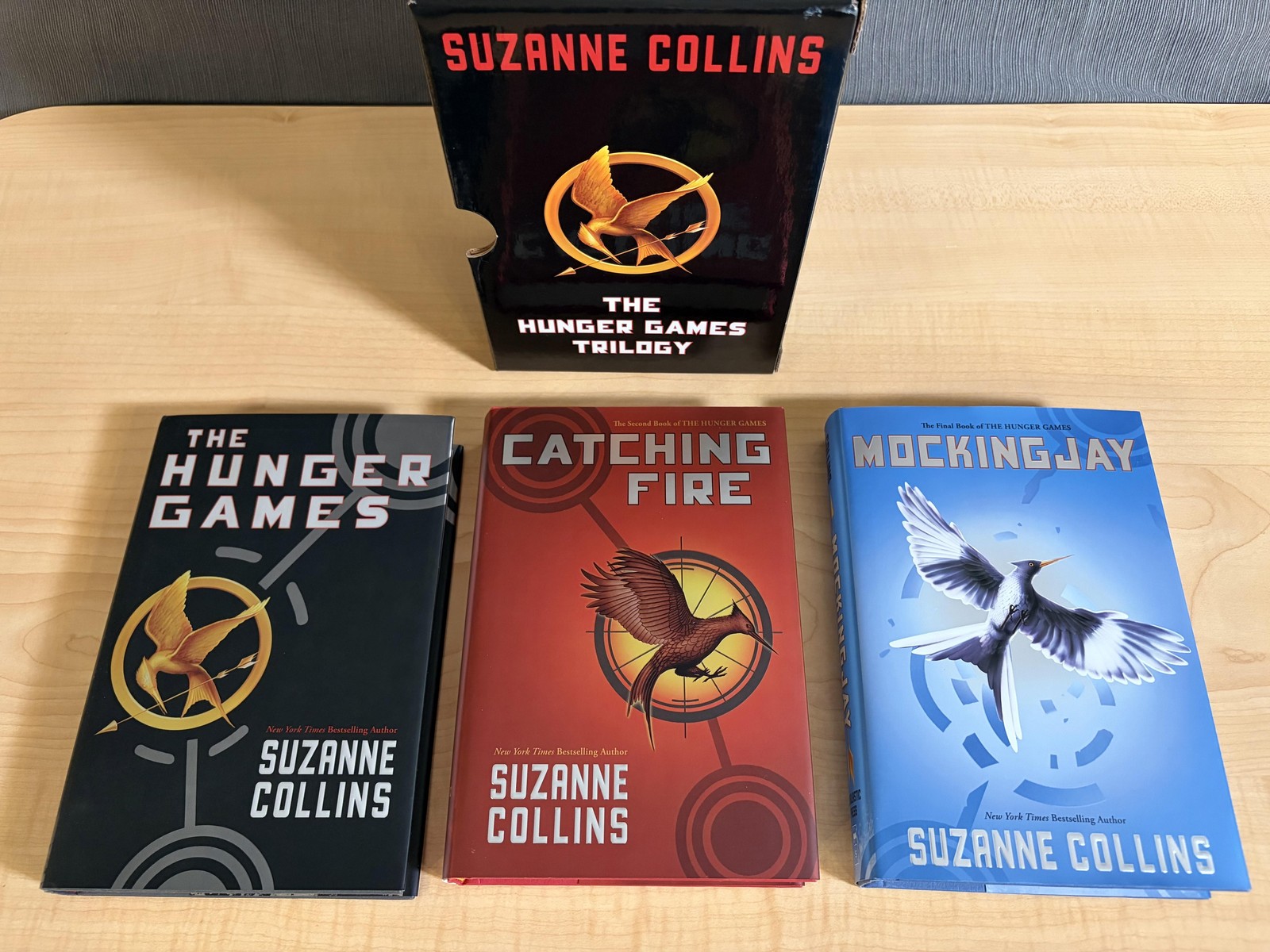 Hunger Games Trilogy Boxed Set 3 Books Suzanne Collins Scholastic Hardcover