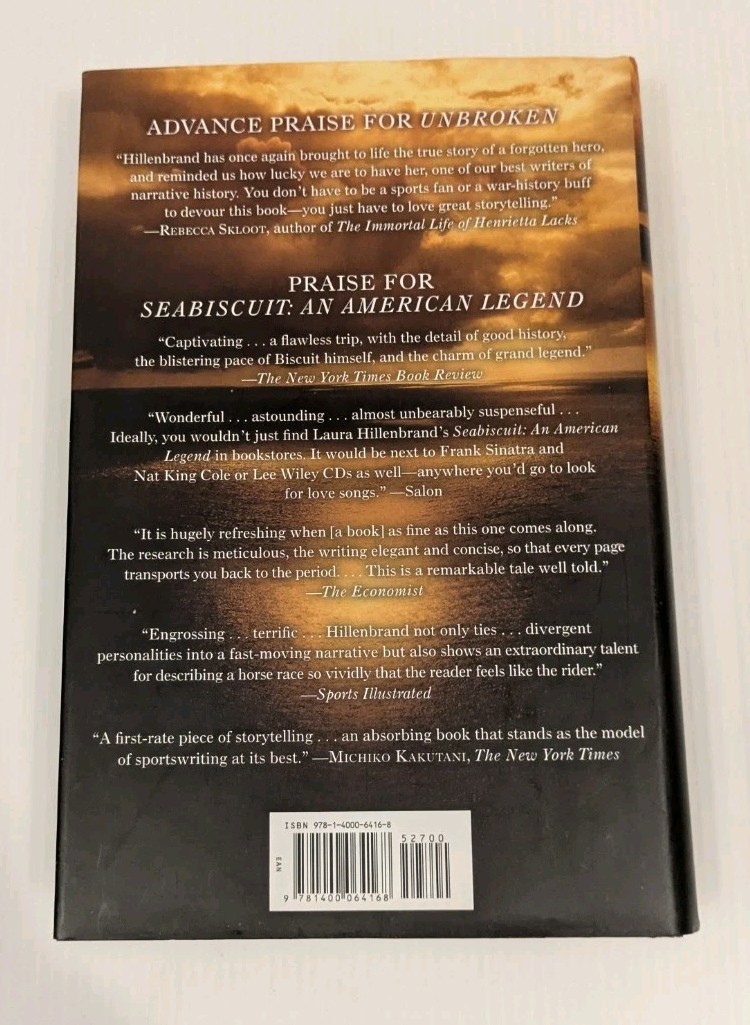 Unbroken by Laura Hillenbrand Hardcover 1st EDITION 1st PRINTING Like New 2010