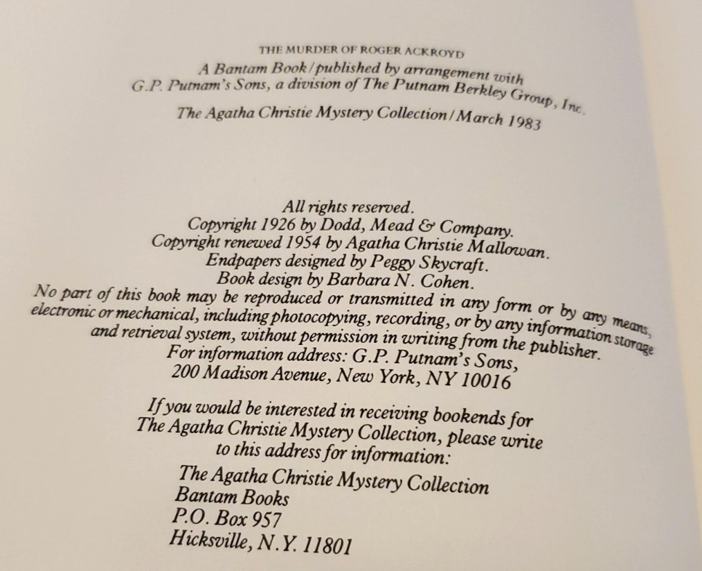 Agatha Christie Mystery Collection Bantam Leatherette HC Editions – Lot of 19