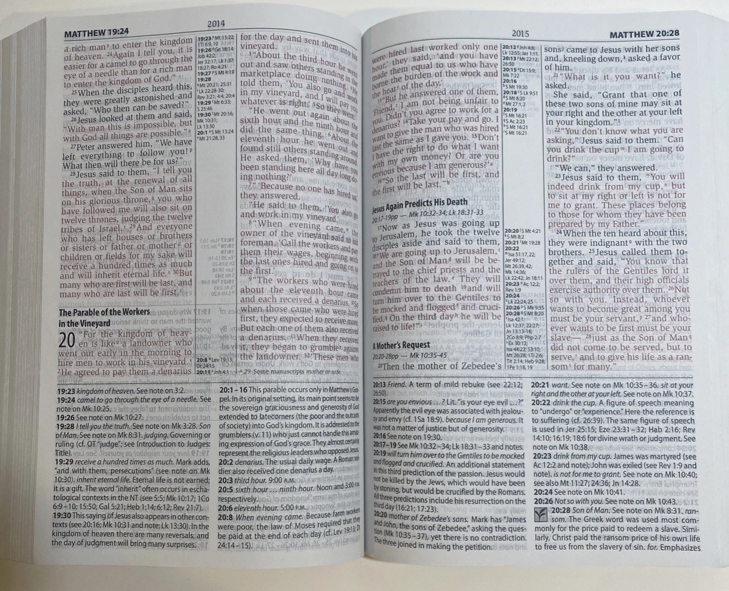 NIV Study Bible 2008 Zondervan Paperback New Testament Red Letter