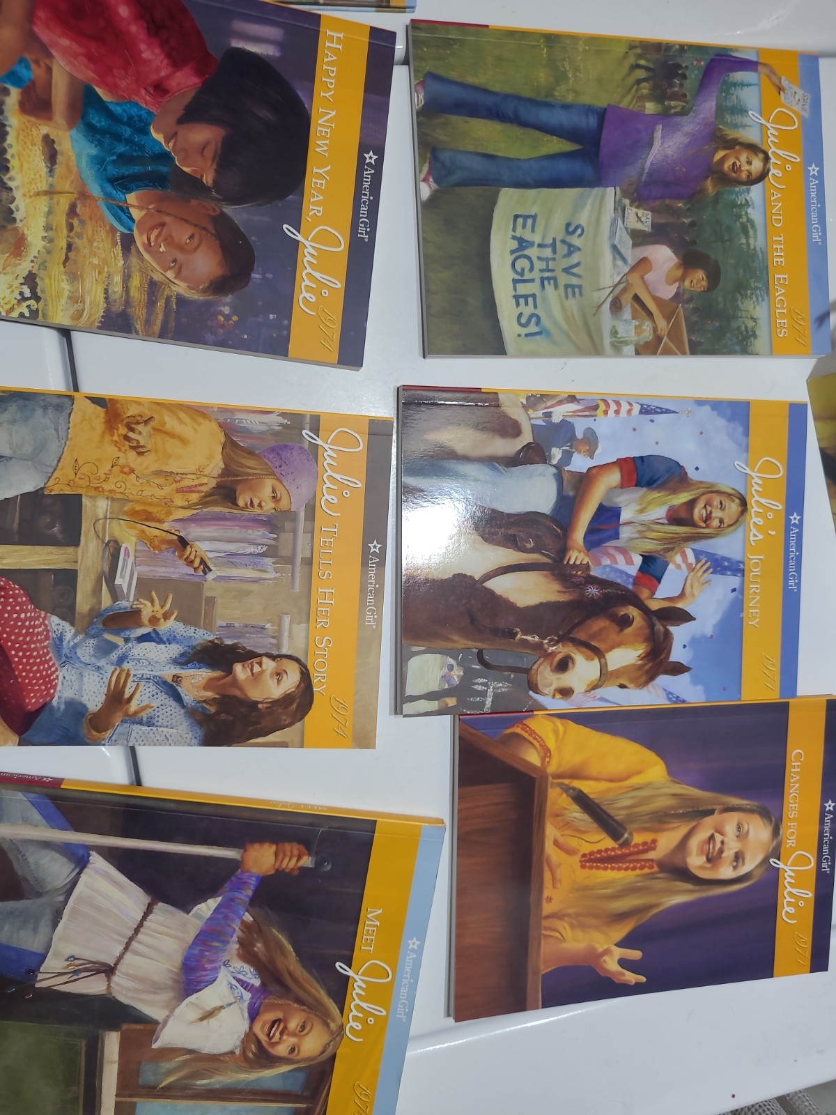 American Girl Julie 1974 Paperback Books Box Set 1-6