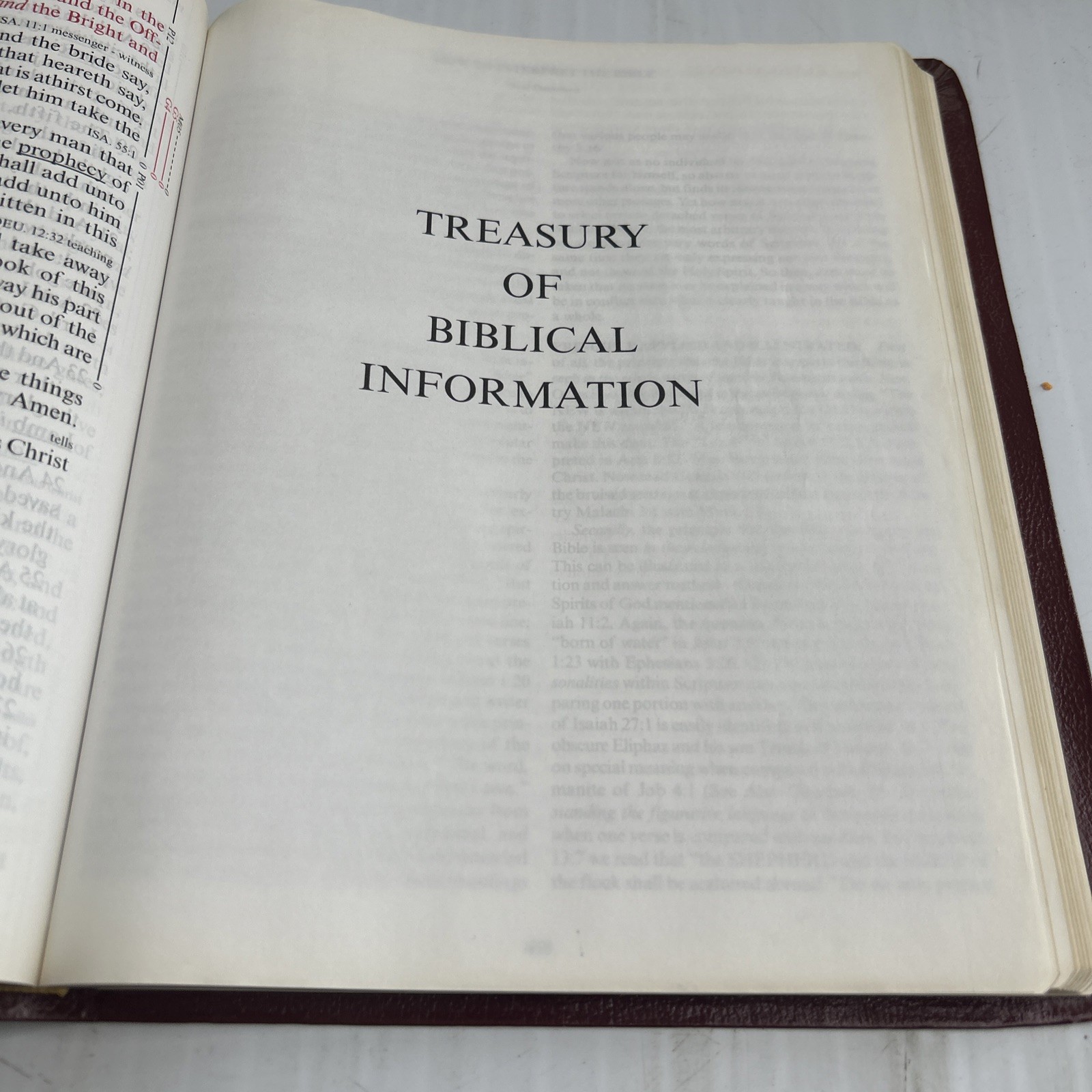 2001 Word Of God KJV Leather Special Margin Edition Bible Large Print Red Letter