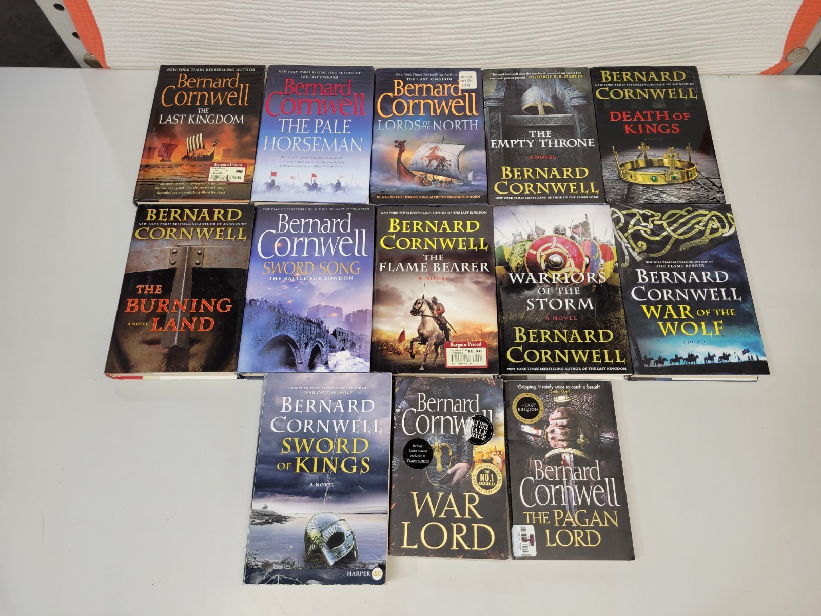 Lot of 13 The Last Kingdom Series Saxon Books by Bernard Cornwell PB/HC L1