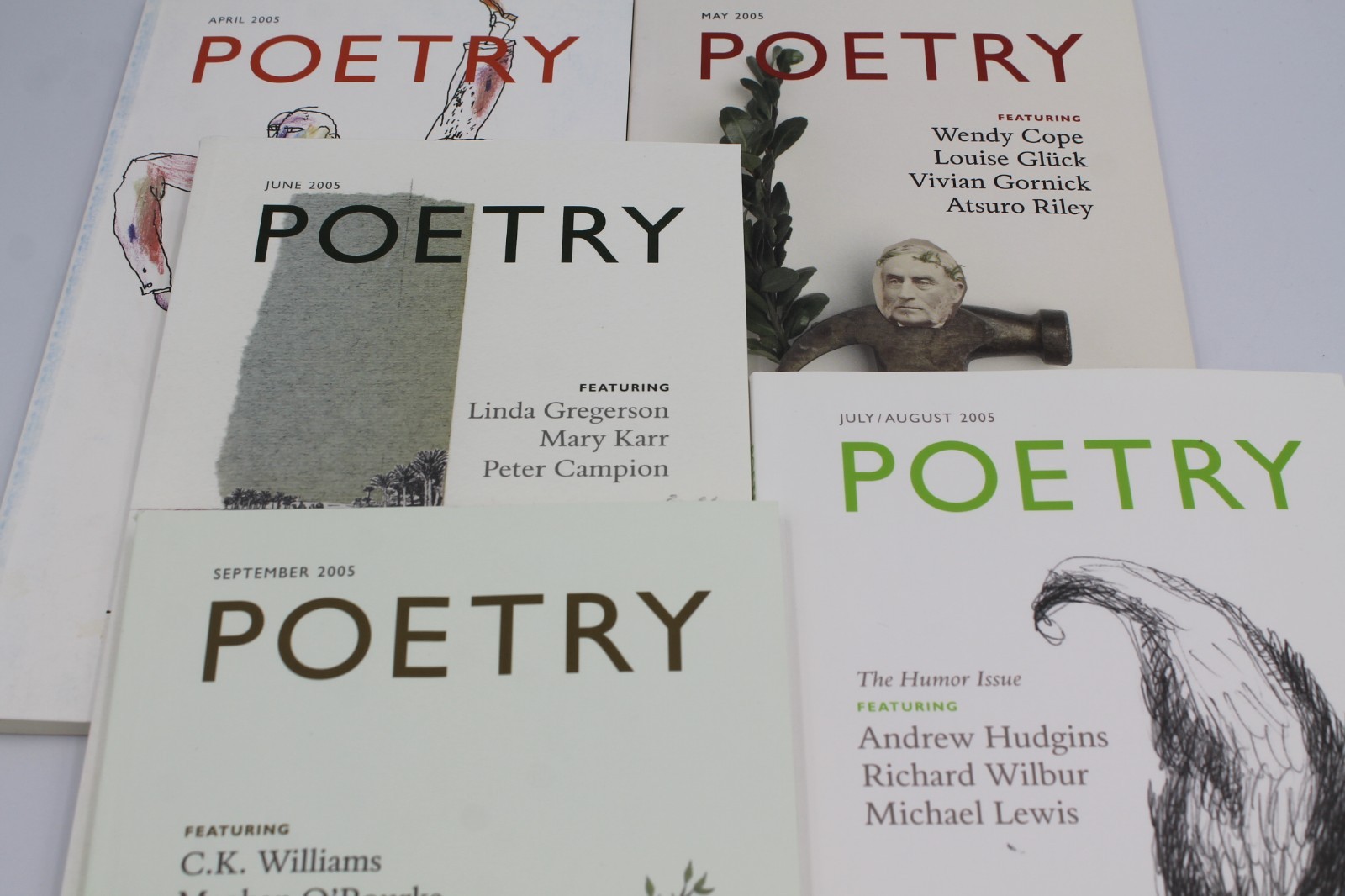 Poetry Magazine Volumes 184-203 asst issues 2004-14 QTY DISCOUNTS