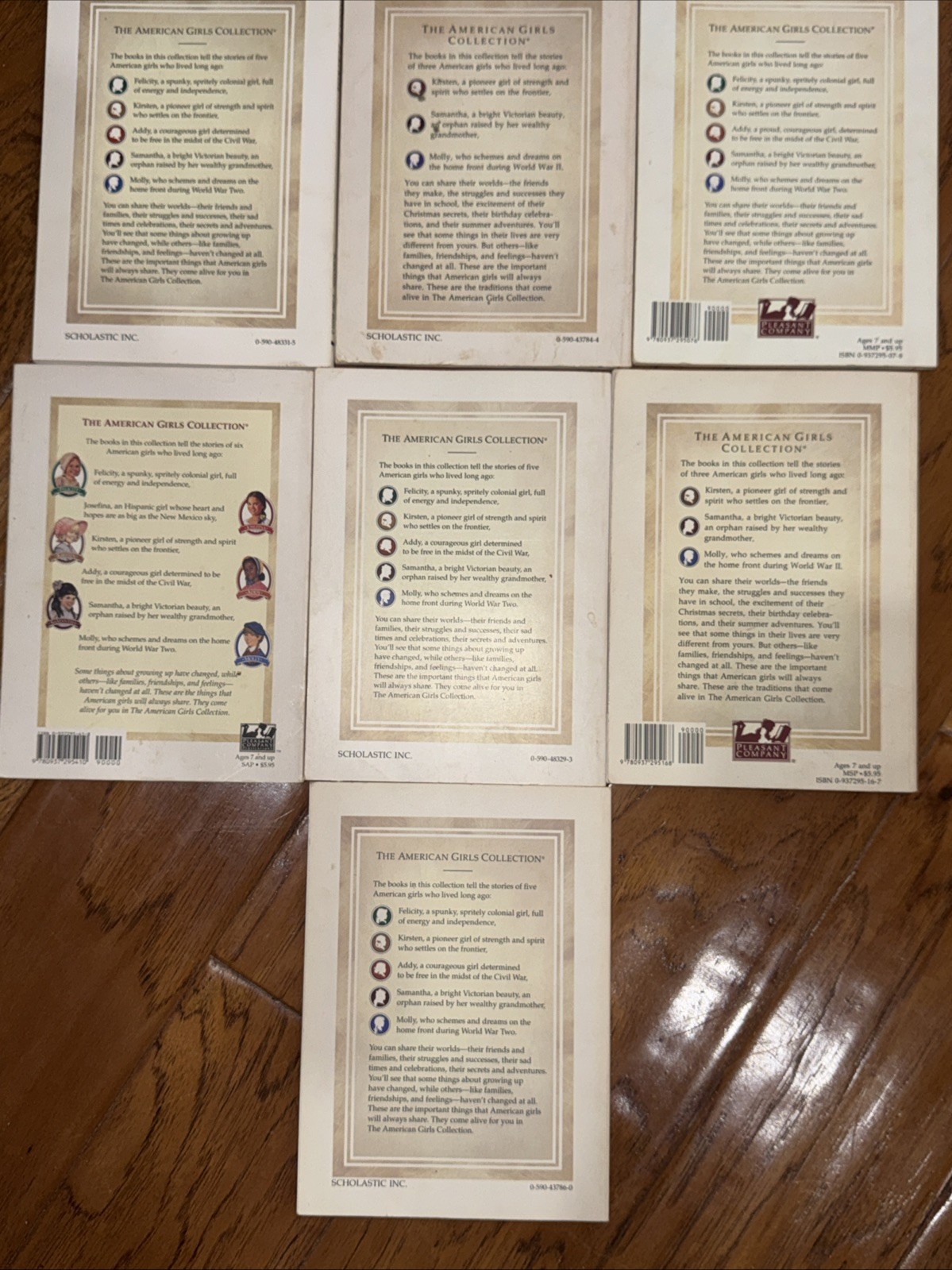 LOT American Girl Book Set First Edition Vintage Pleasant Company Lot Of 7 PB