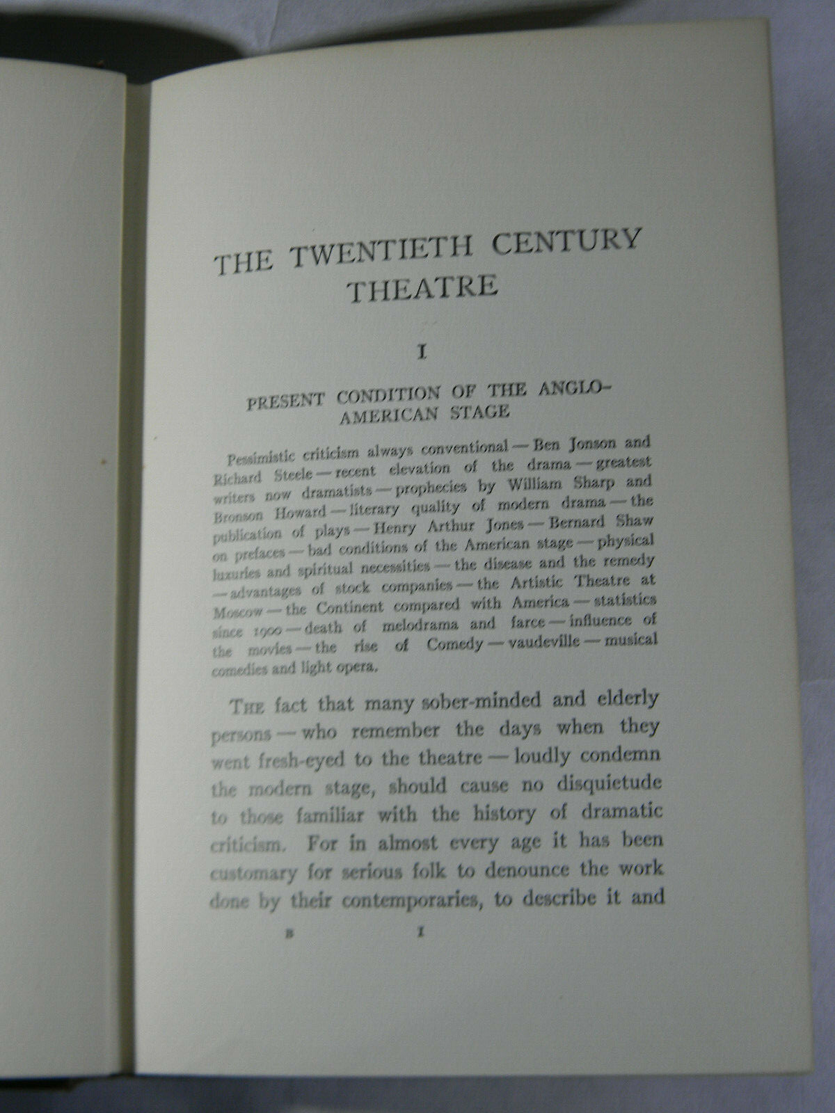 The Twentieth Century Theatre by William Lyon Phelps 1918 VG Book HC
