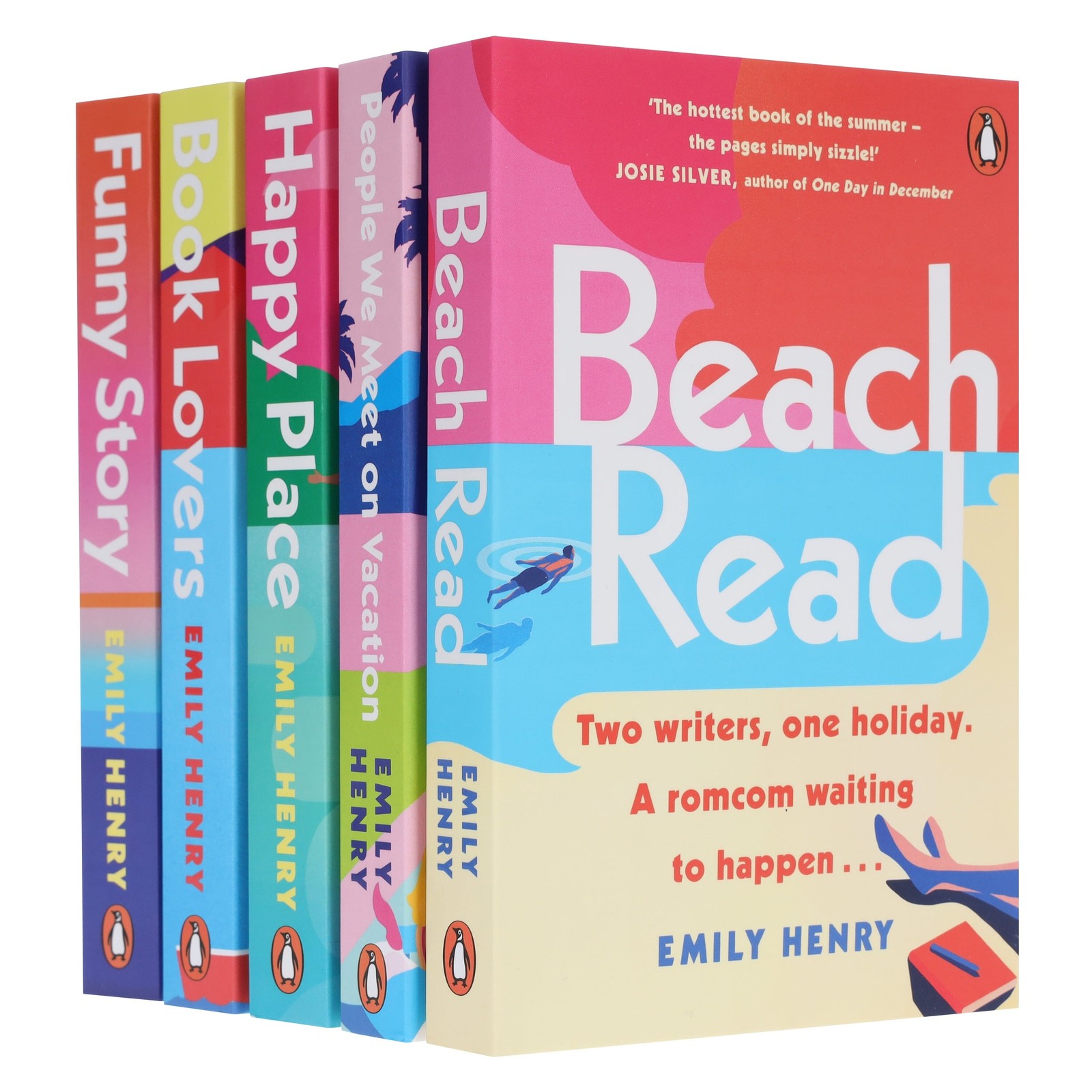 Beach Read Collection By Emily Henry: 5 Books Set – Fiction – Paperback