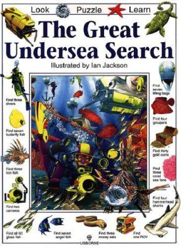 The Great Undersea Search (Look, Puzzle, Learn Series) – Paperback – GOOD