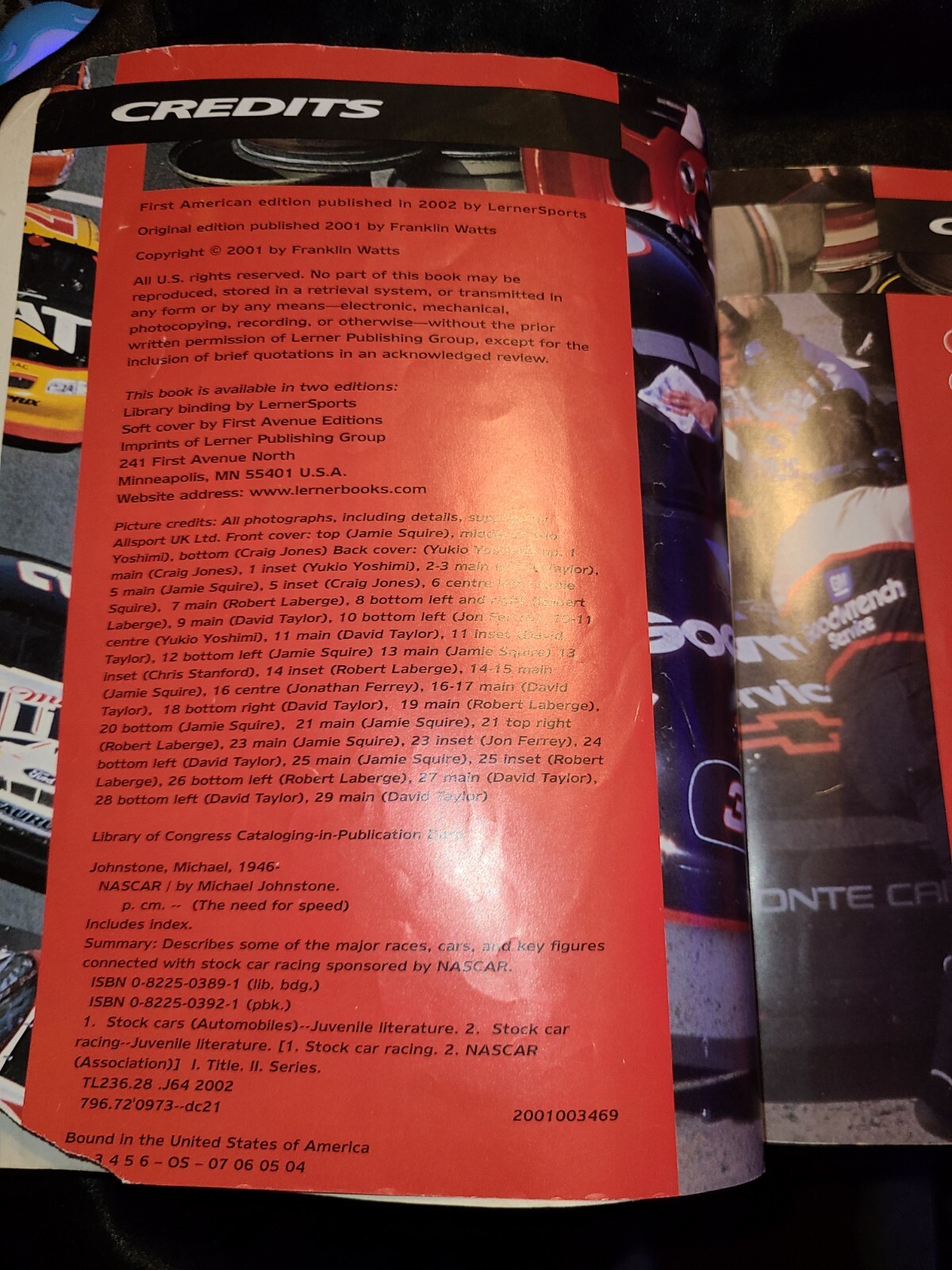 Nascar Hardcover Michael Johnstone