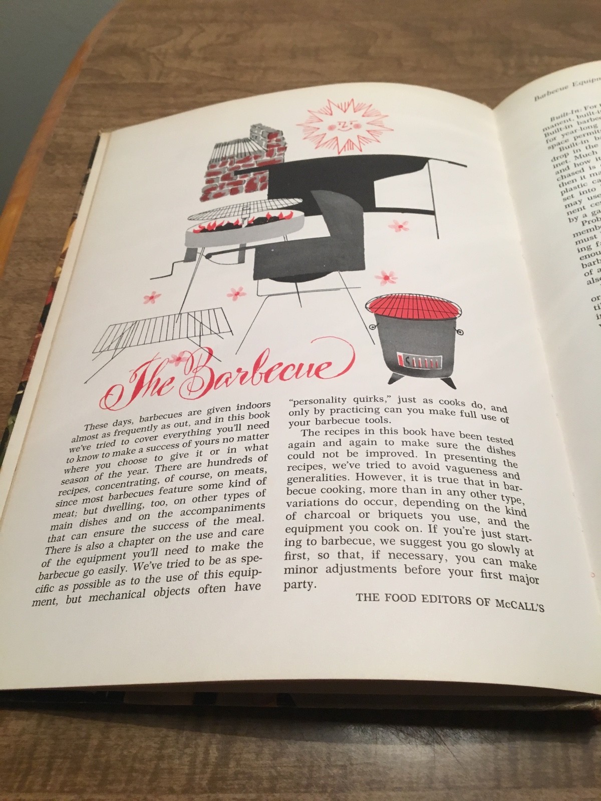 McCall’s BARBECUE COOKBOOK 300 Illustrated Recipes 132 Pages 1st Hardcover 1965