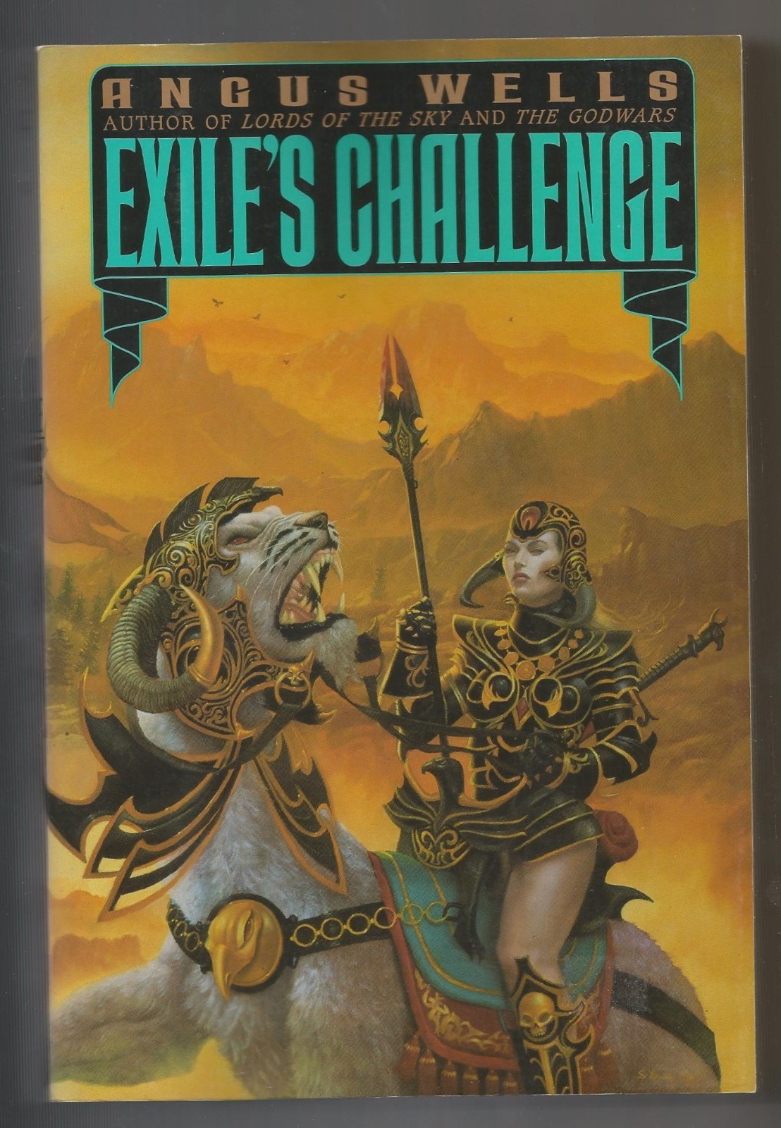 Exile’s Challenge by Angus Wells 1996 Paperback VG to VG+ Bantam Specter Trade