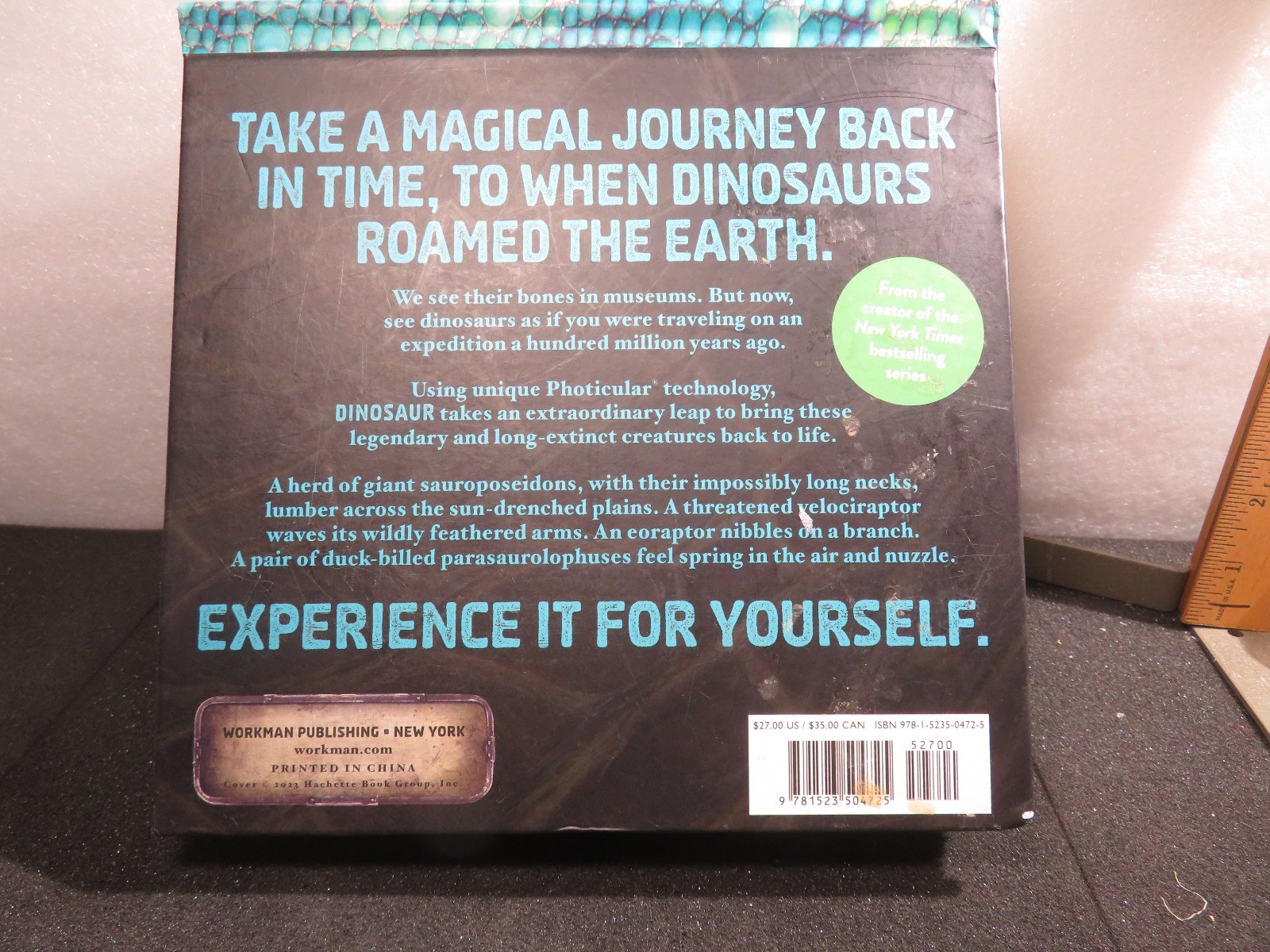 Dinosaur : A Photicular Book by Kathy Wollard and Dan Kainen 2018, Hardcover