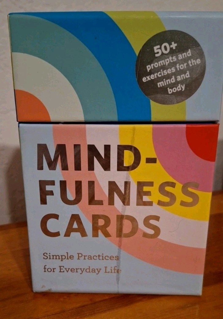 Minfullness Adult Coloring Books & Deck Of Mindfulness Cards Self-Care Posative
