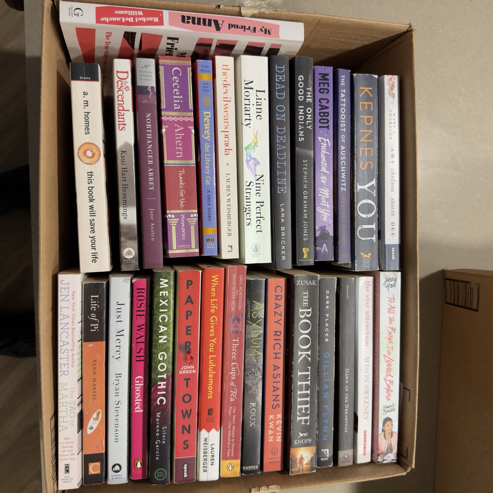 Large Lot of Assorted Books – Fiction & Non-Fiction – 2 Boxes (53 books total)