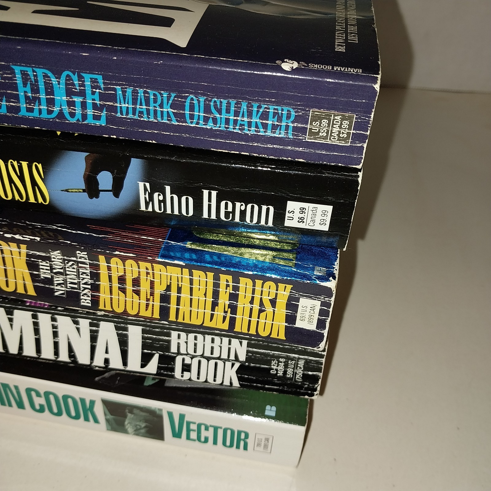 Medical Thriller Fiction Paperback Mixed Book Lot Of 5
