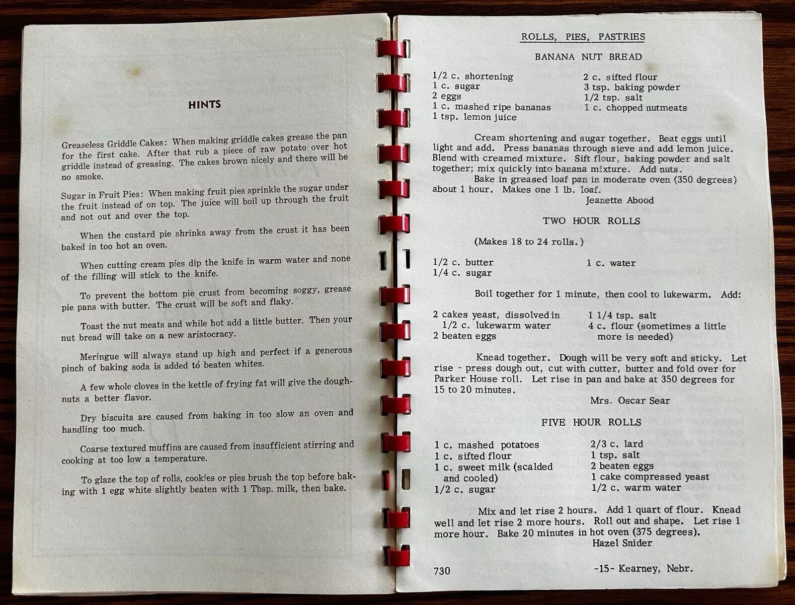1957 Epsilon Sigma Alpha ESA Sorority Cook Book Kearney Nebraska Vintage