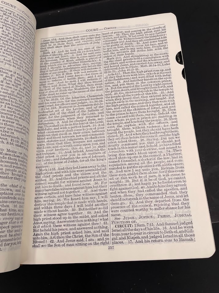 Nave’s Topical Bible Digest Black Leather Bound Thumb Indexed 1962 Southwestern