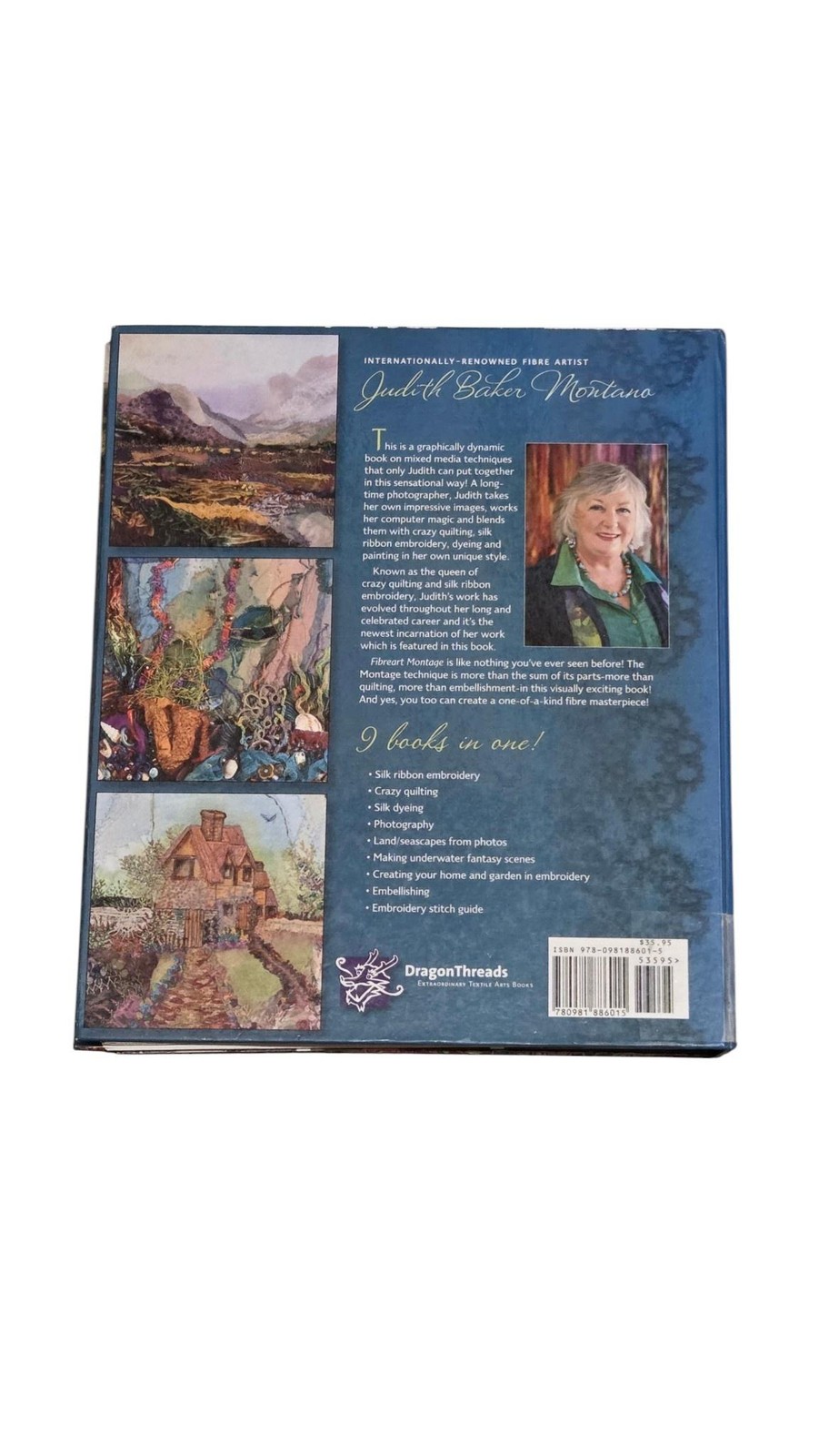 Quilting Embroidery Fibreart Montage Patterns by Judith Baker Montano Hardcover