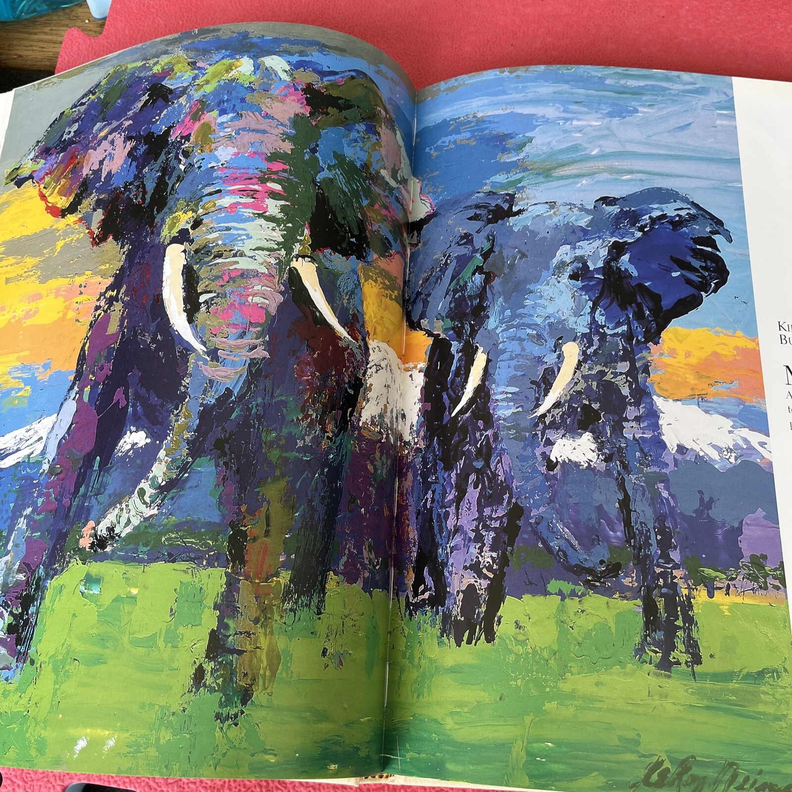Leroy Neiman on Safari (Signed) My Great Hunting Friends Leroy Neiman, HCDJ 1997