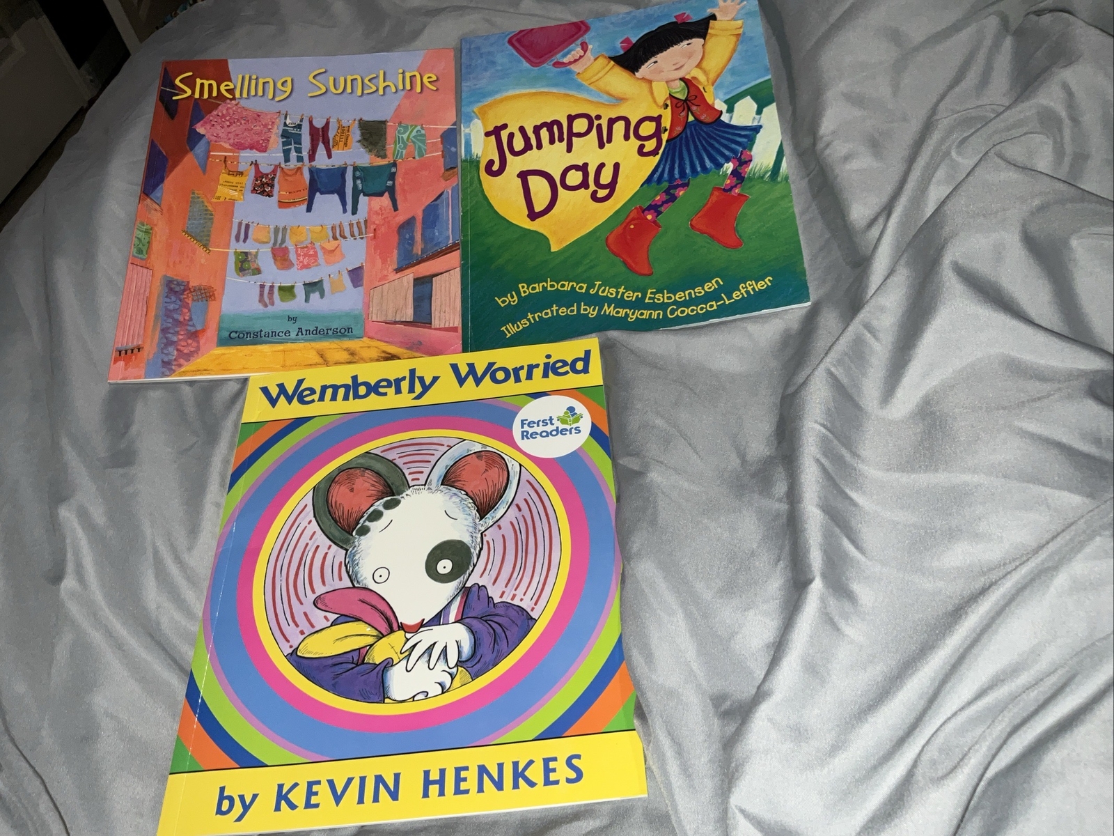 Jumping Day 2000, Smelling Sunshine 2003, Wemberly Worried 2000
