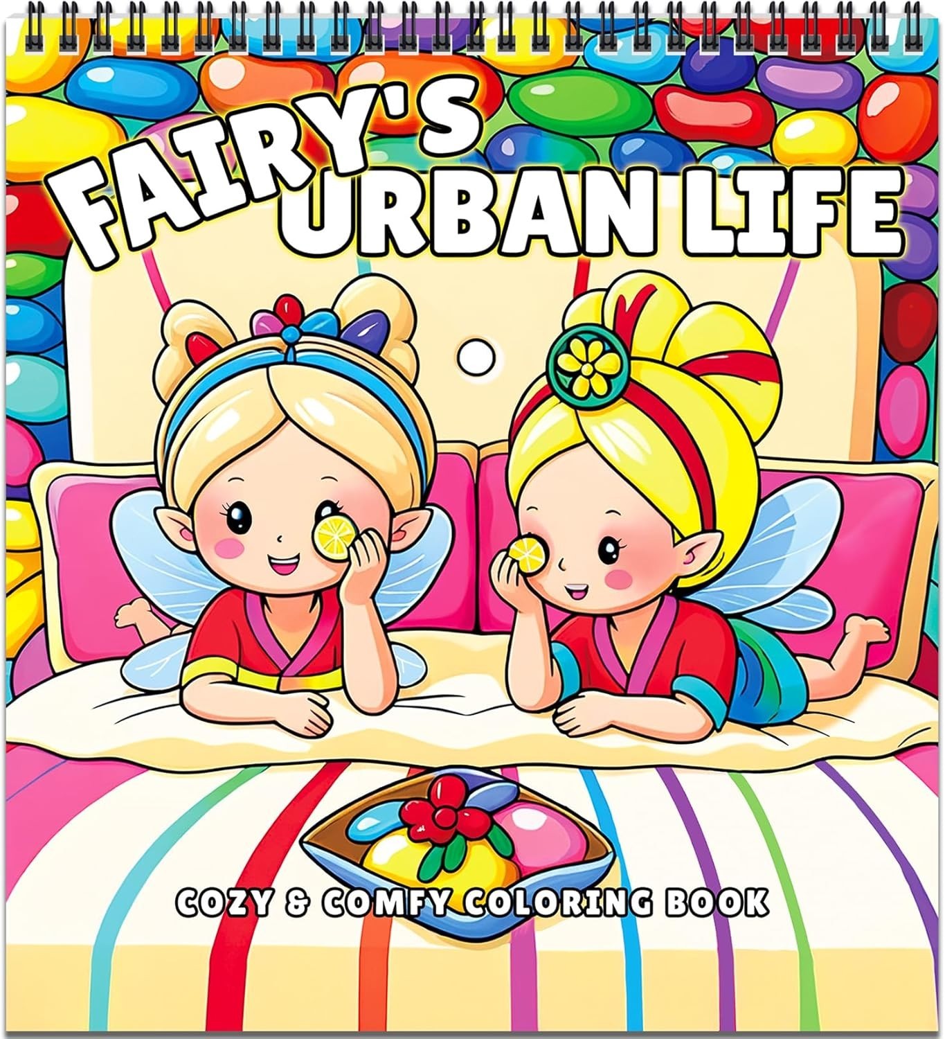 Mindfulness Coloring Book for All Ages | 32 Pages of Fairy Scenes, Spiral-Bound