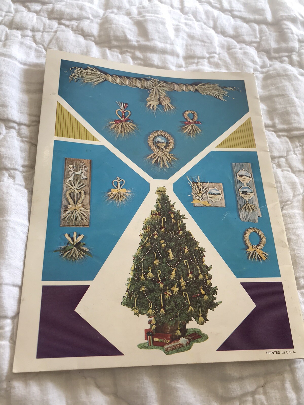Wheat Weaving Straw Craft Illustrated How-to Booklet Fall Harvest Art Ornaments