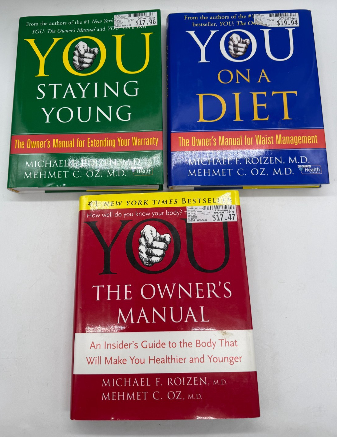 YOU 3 Books by Roizen & OZ Owner’s Manual, Staying Young, On a Diet