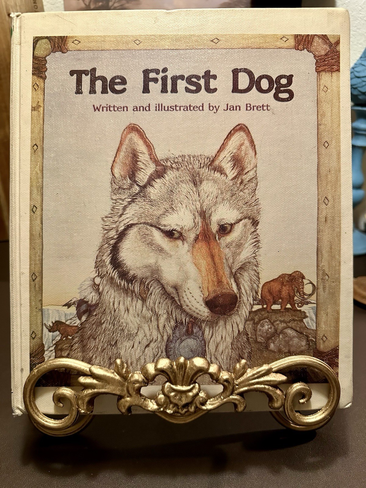 The First Dog by Jan Brett – 1988 – As Is – 9.25”w x 11”h x 0.25”d