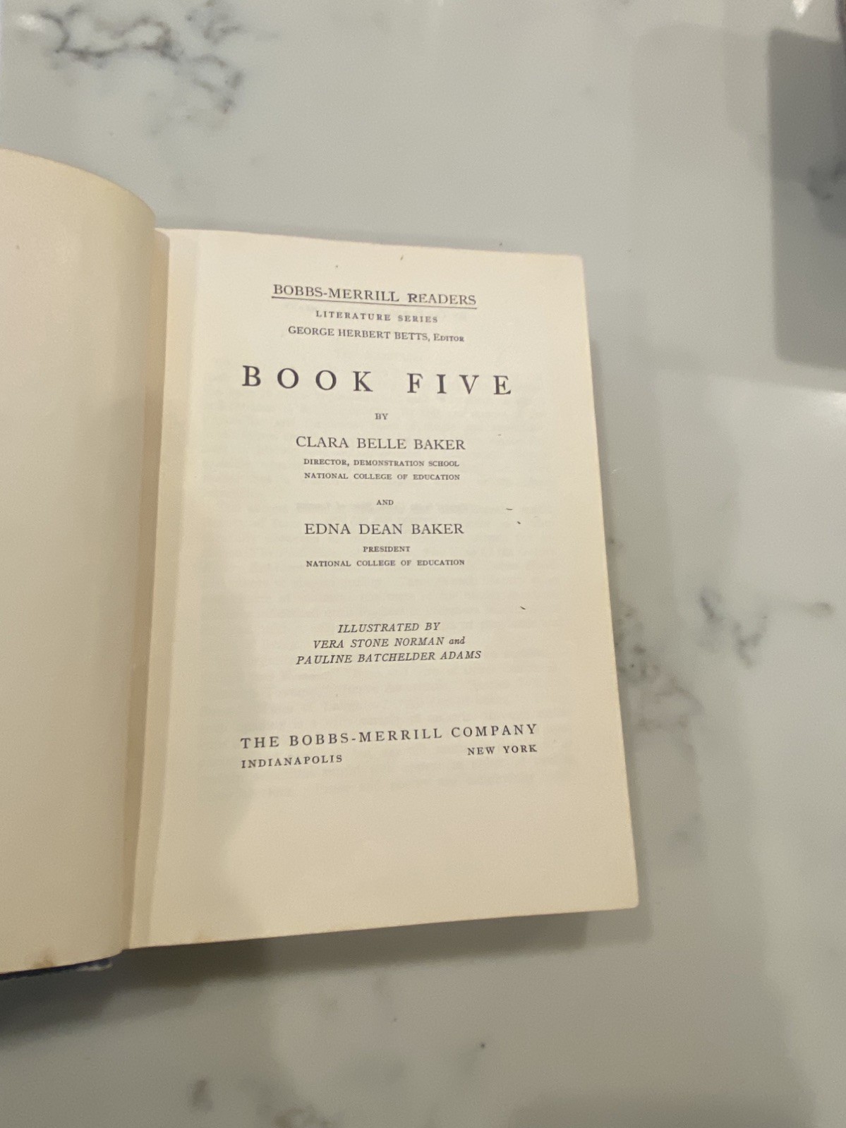 6 Book Lot Antique Vintage Reading, Math, History, Textbook Shelf Decor Set