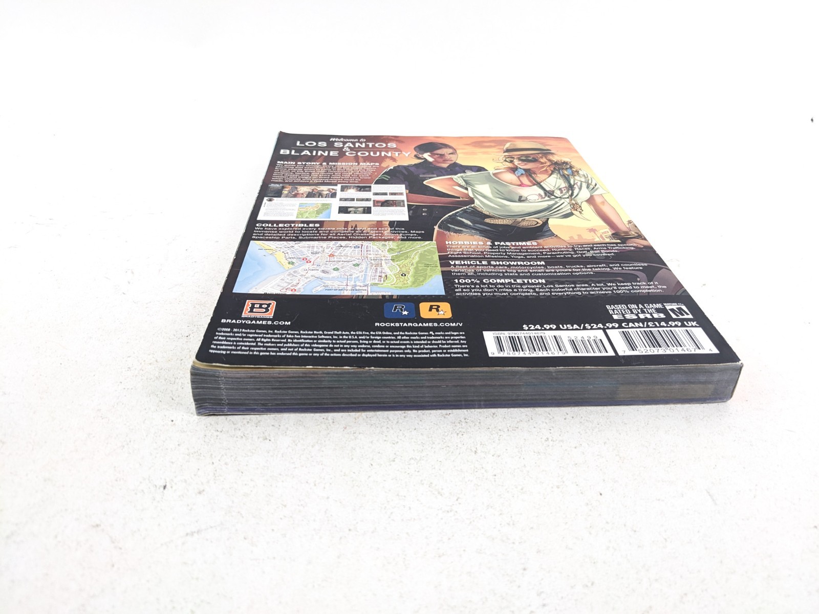 Grand Theft Auto V Strategy Guide Book by Brady Games PS3 & Xbox 360 Paperback