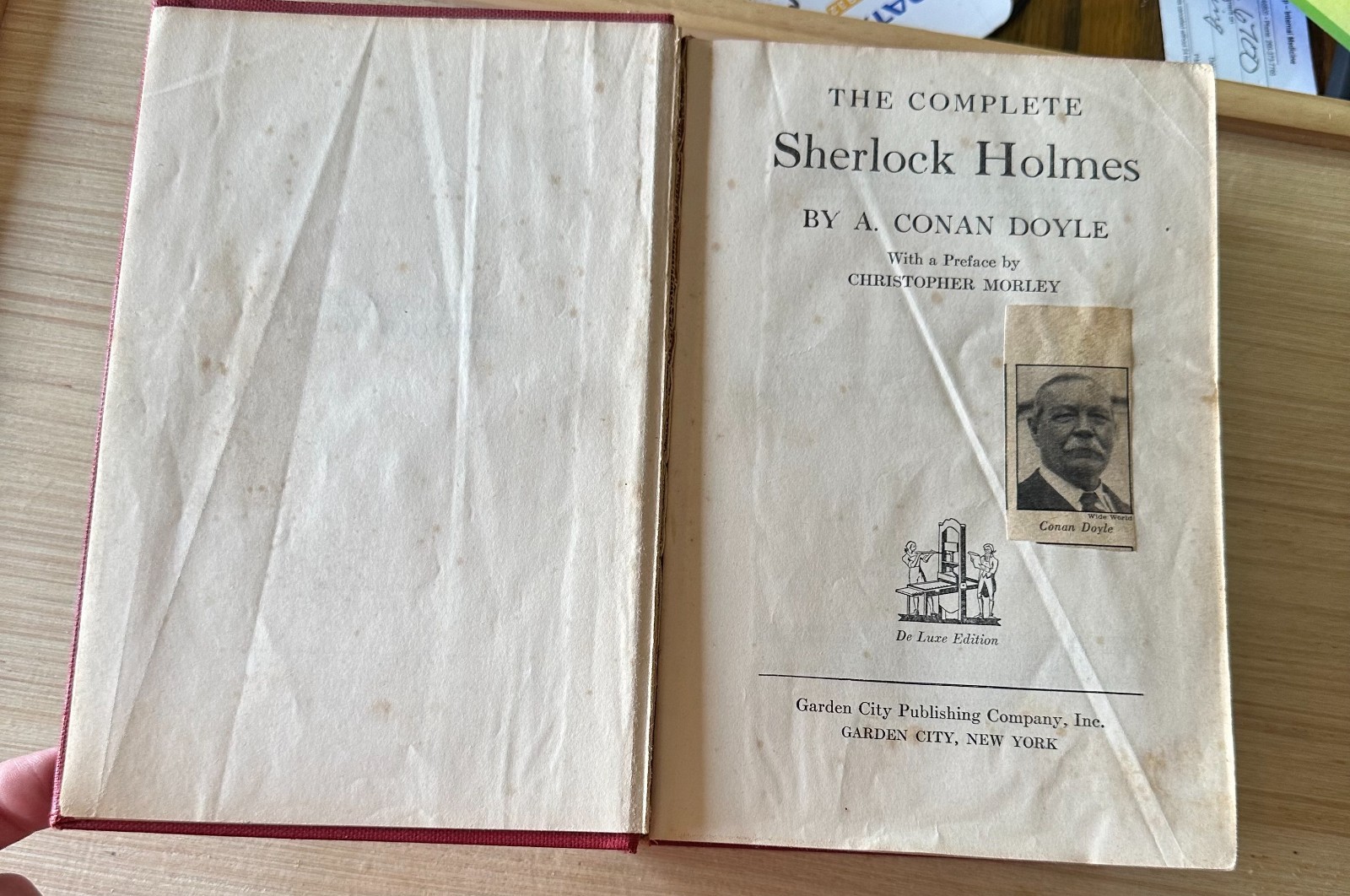 VINTAGE THE COMPLETE SHERLOCK HOLMES BY SIR AUTHUR CONAN DOYLE GARDEN CITY PUB