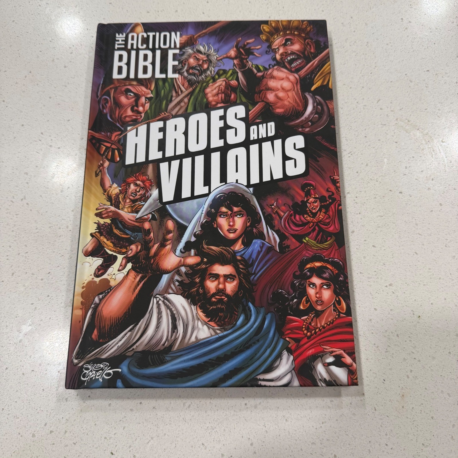 The Action Bible Heroes and Villains Sergio Cariello Hardcover David C Cook