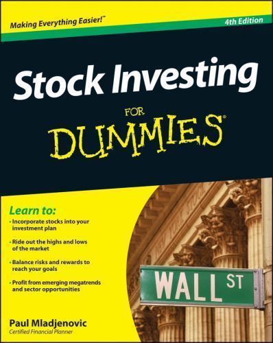 Stock Investing For Dummies: Fourth Edition – paperback, 1118376781, Mladjenovic