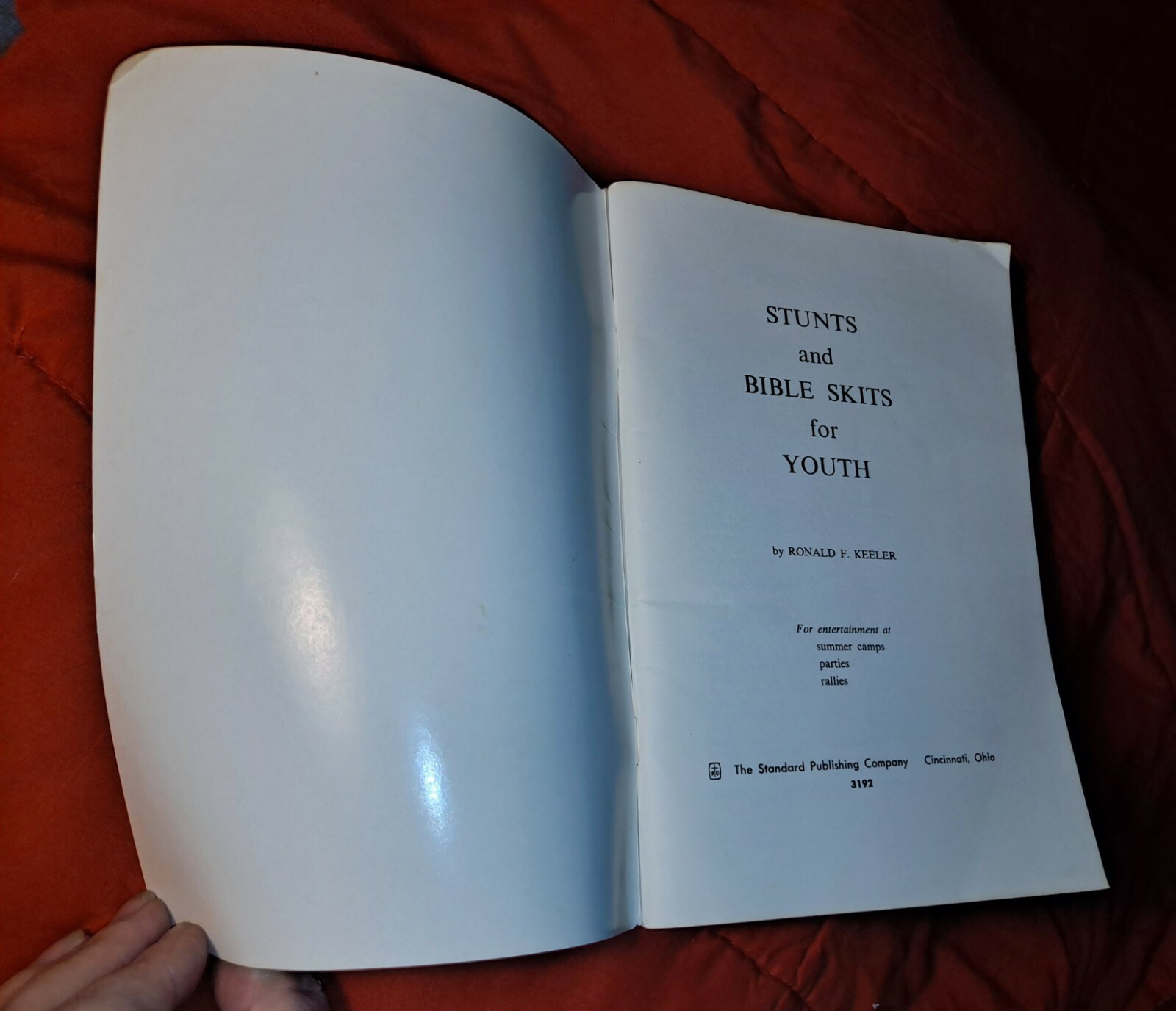 Stunts & Bible Skits by Ronald Keeler, 1961 (4th Printing), original $1.25 price