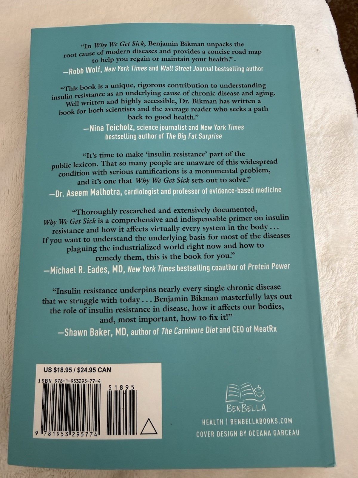 Why We Get Sick Benjamin Bikman PhD Paperback BenBella Books Chronic Disease
