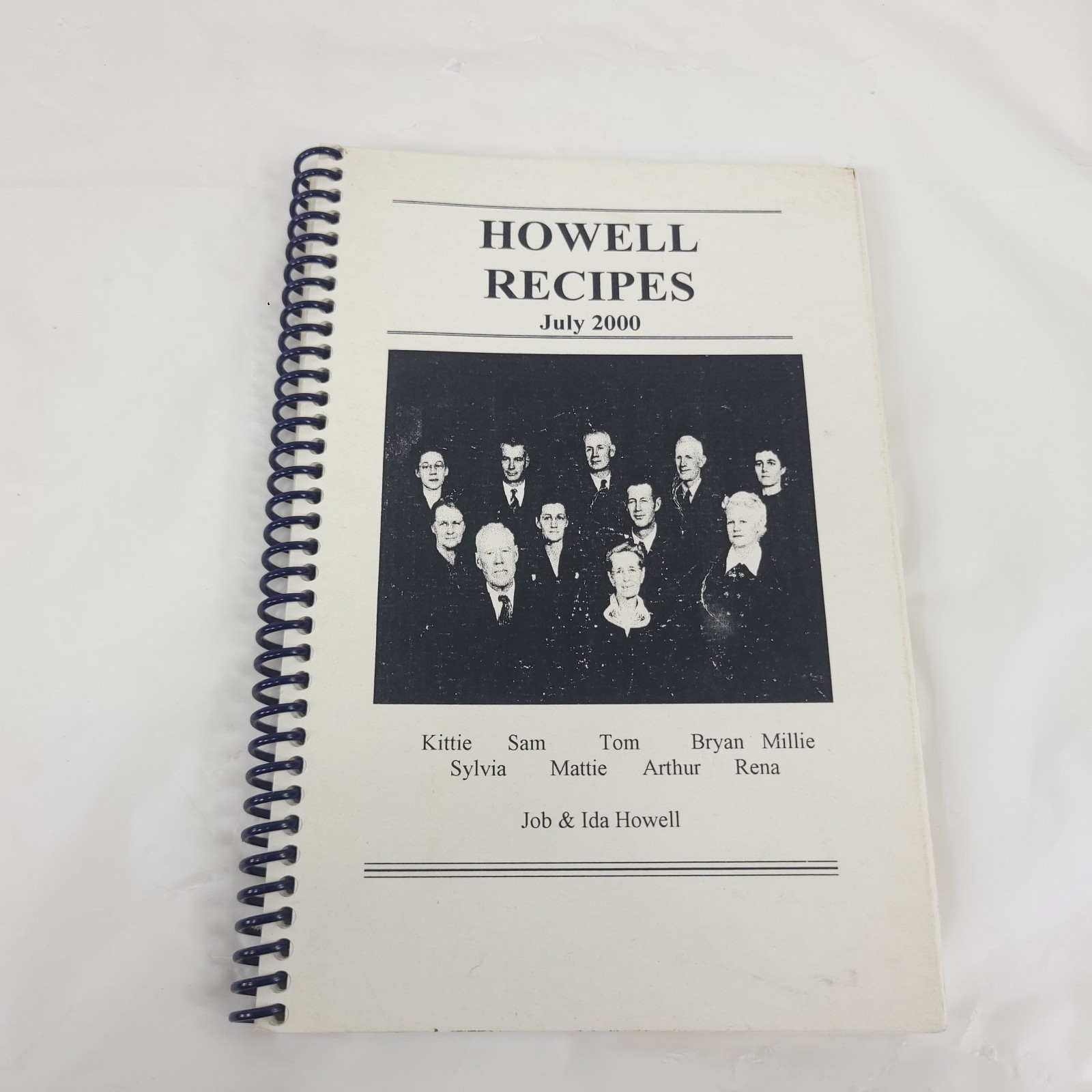 Howell Recipes 2000 Vintage Spiral Bound Family Cookbook Heritage Collection