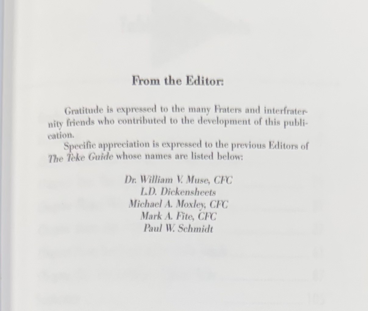 The Teke Guide 1995 Tau Kappa Epsilon International Fraternity