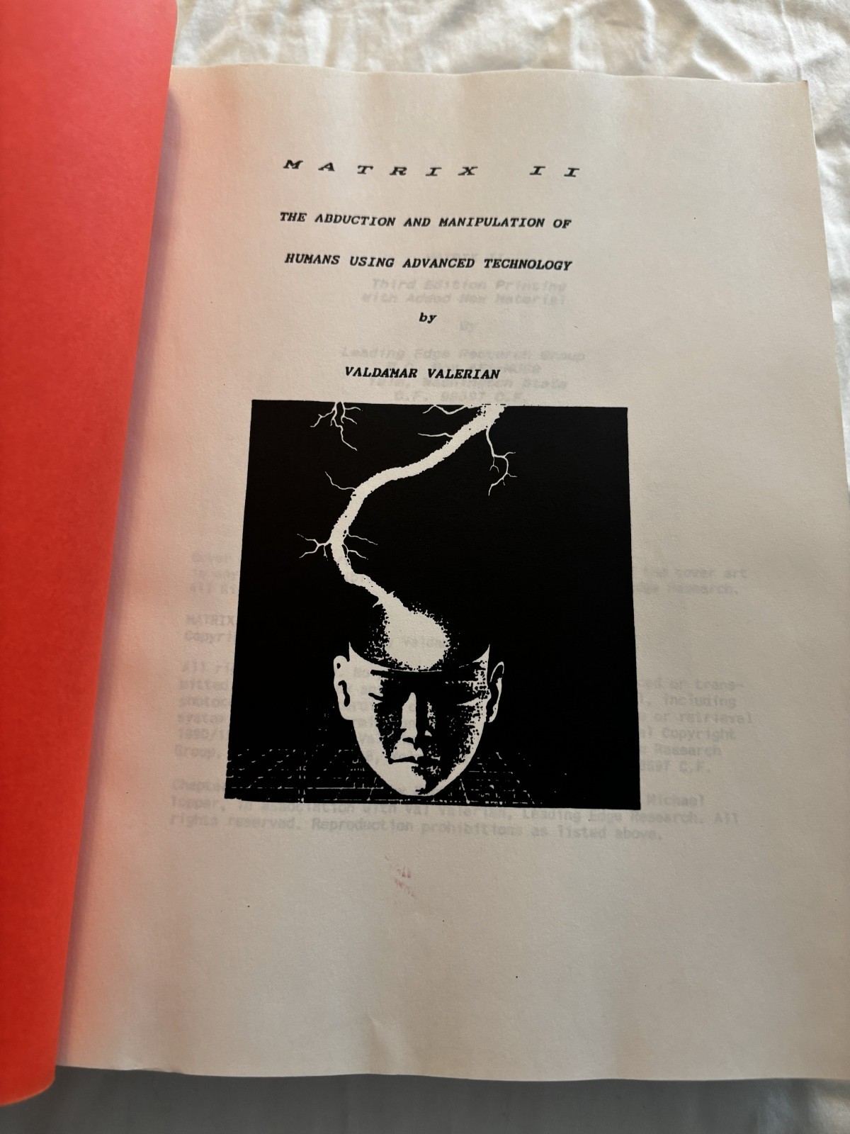 Matrix II by valdamar valerian third edition printing with added new material