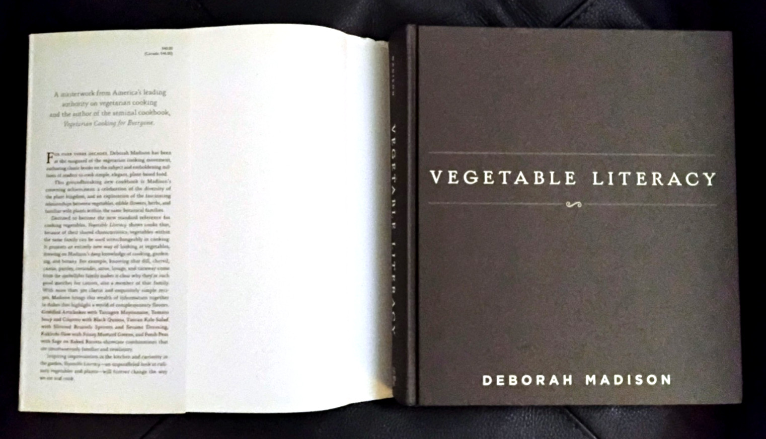 Vegetable Literacy by Deborah Madison VG HC DJ Ten Speed Press 2013