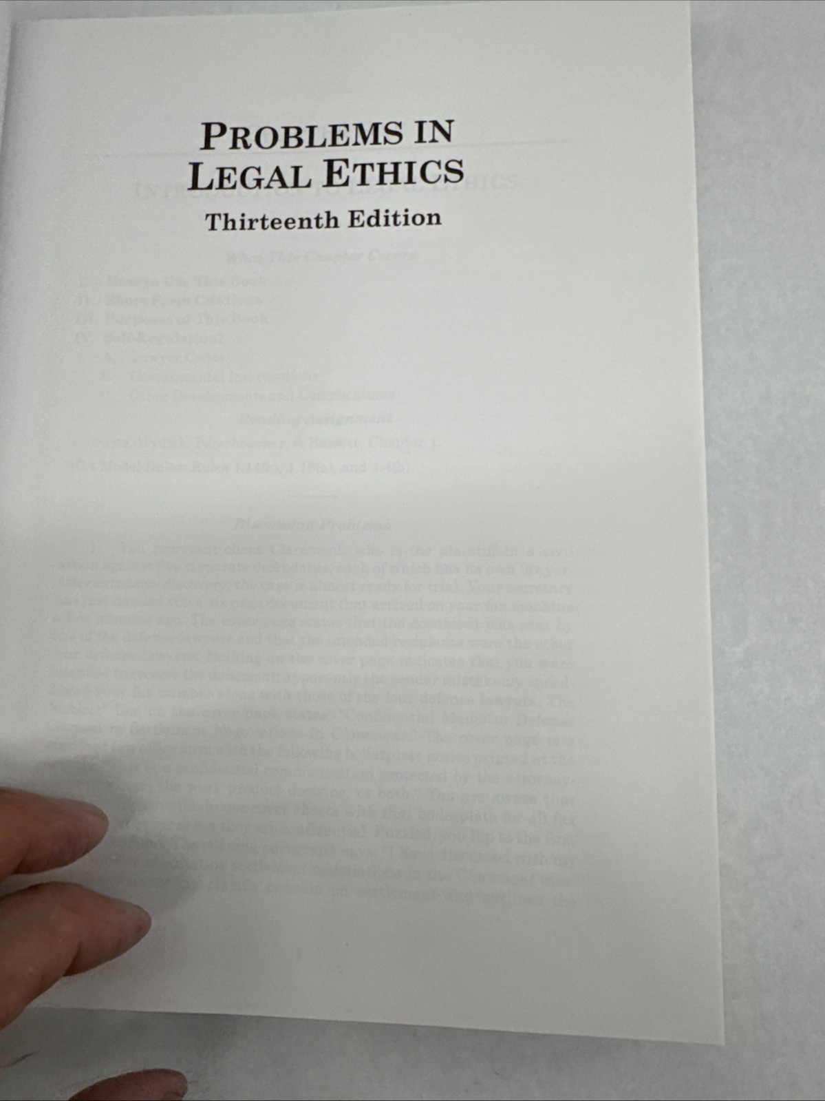 Problems in Legal Ethics (American Casebook Series) – Hardcover –