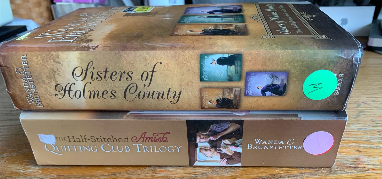Wanda Brunstetter Lot Of 2-3 In 1 Vol-Sisters of Holmes Co & Half-Stitched Quilt