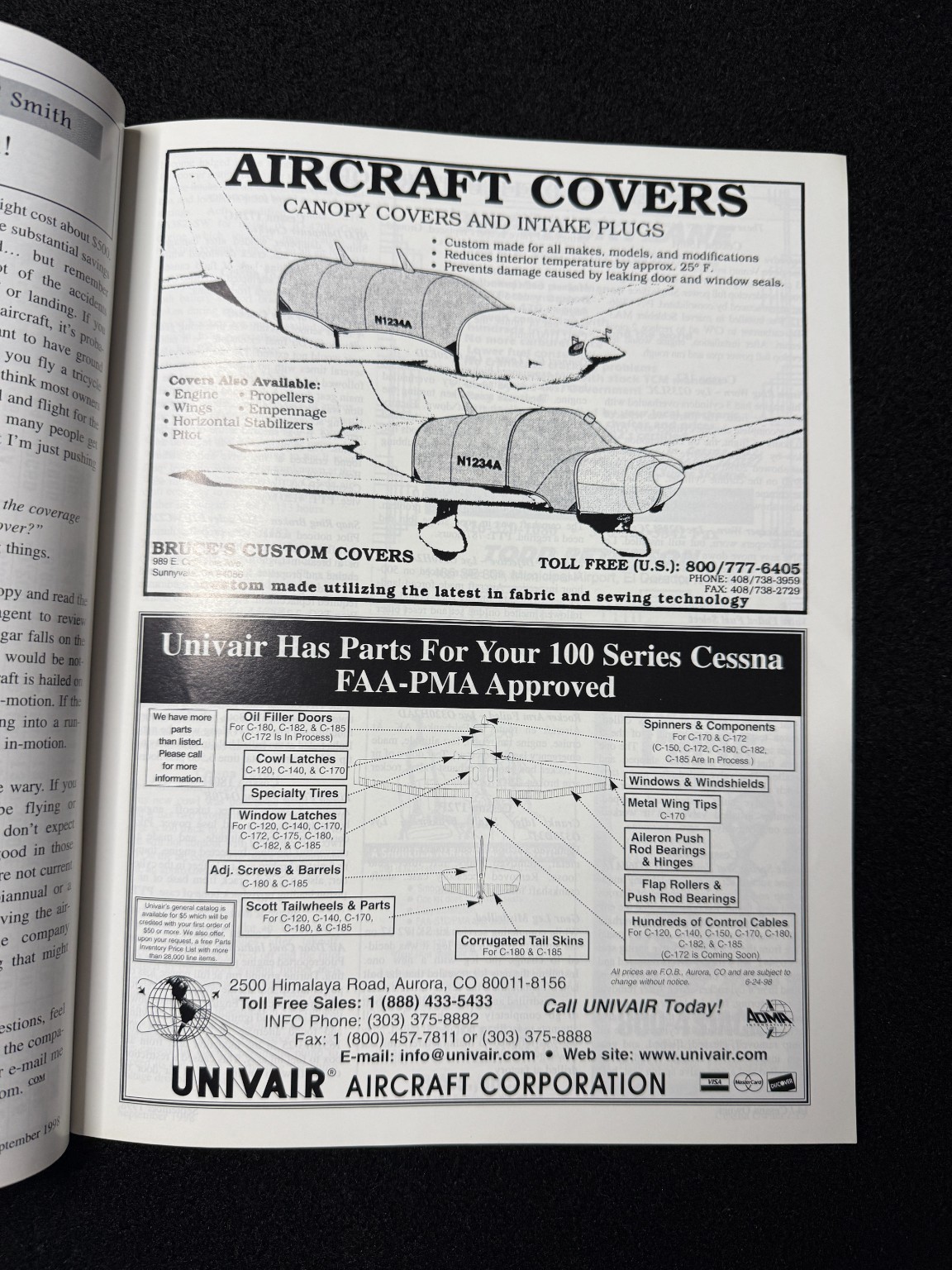 Cessna Owner Magazine September 1998 Aviation Aircraft Pilot Training Flight