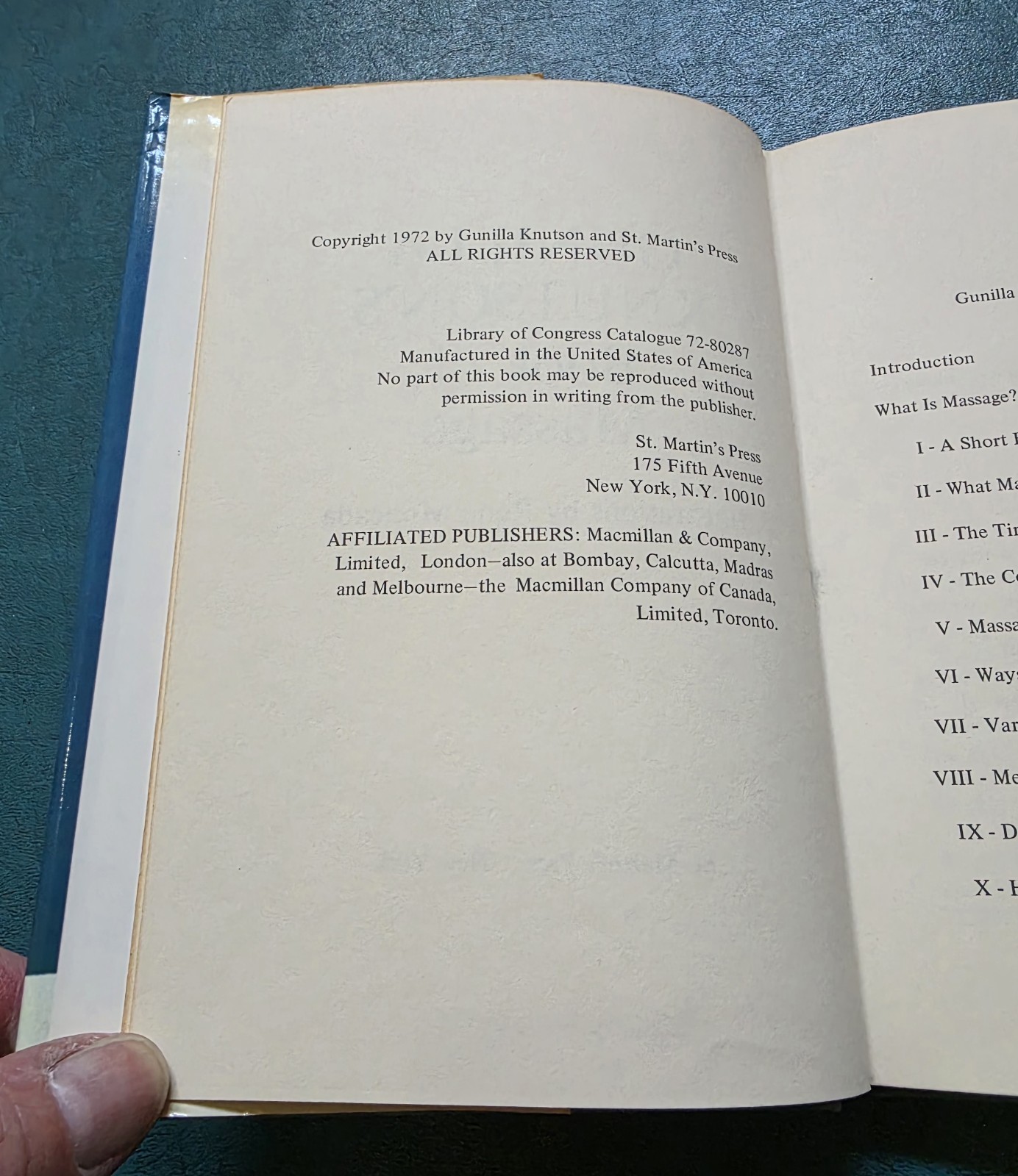 SIGNED Gunilla Knutson’s Book of Massage 1st Ed 1972 Hardcover DJ Miss Sweden