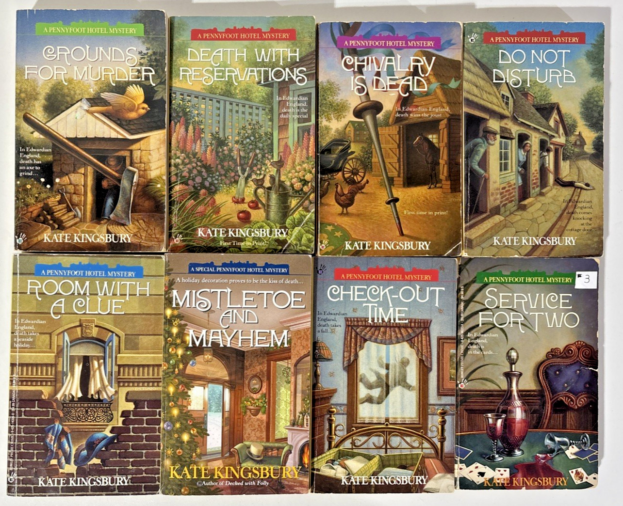 Pennyfoot Hotel Mystery Lot of 18 Paperback Books by Kate Kingsbury