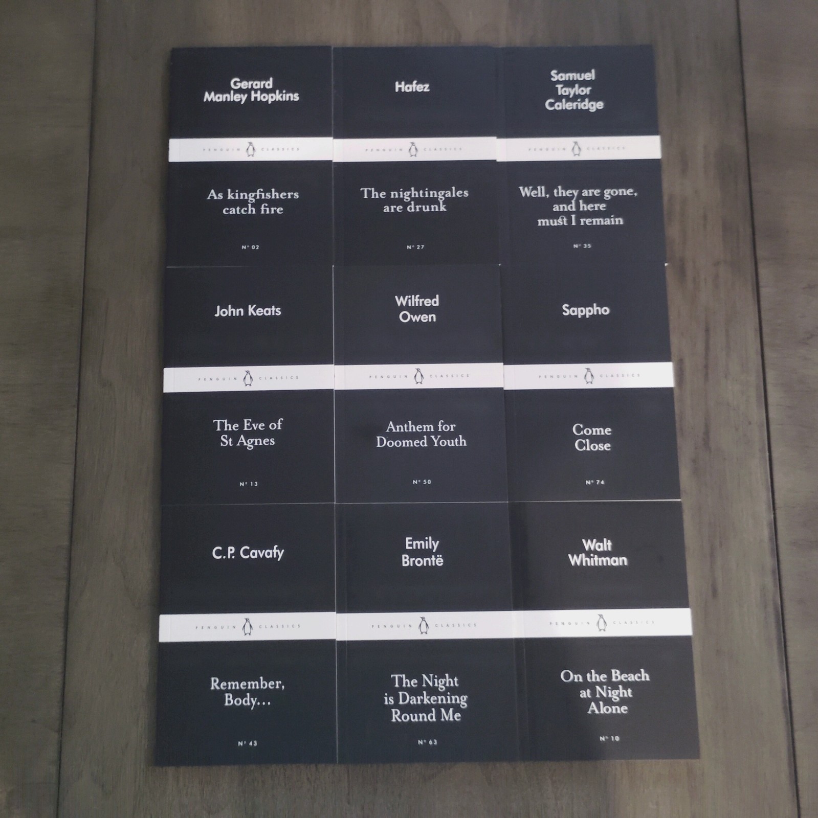 Classic Poetry Collection Keats Whitman Penguin Little Black Classics Lot