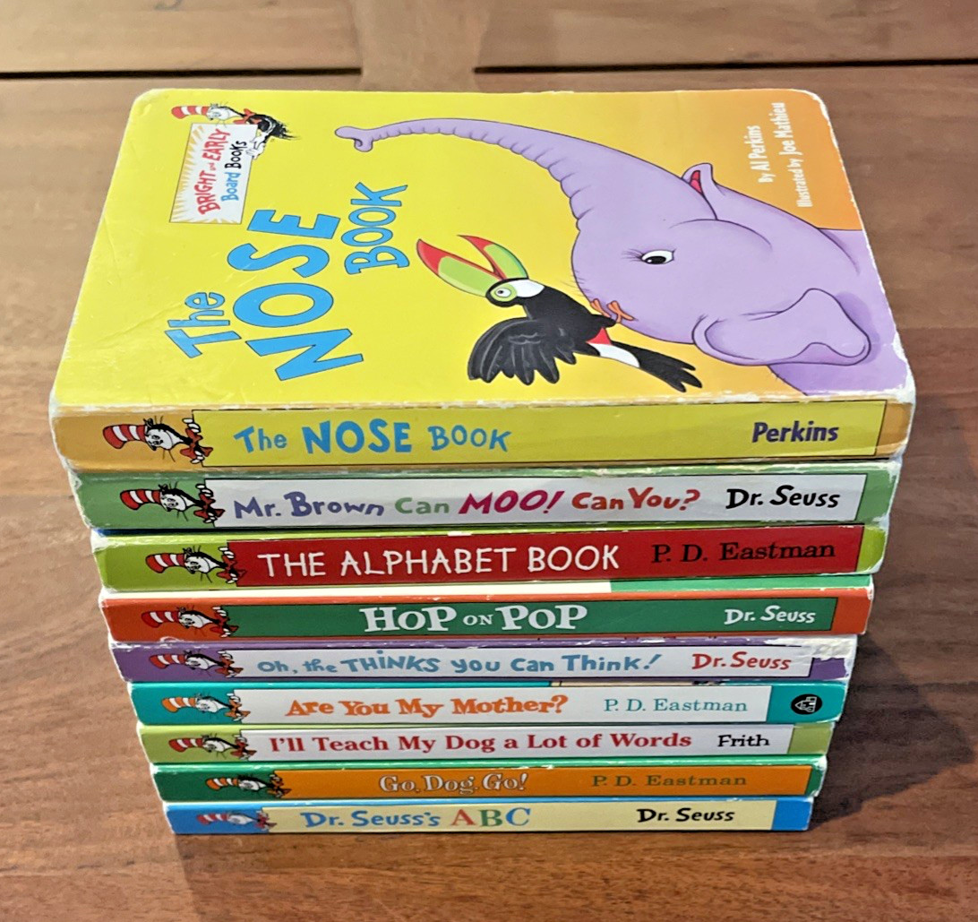 Lot of 9 Bright and Early Board Books by Dr. Seuss – Children/Toddlers/Kids